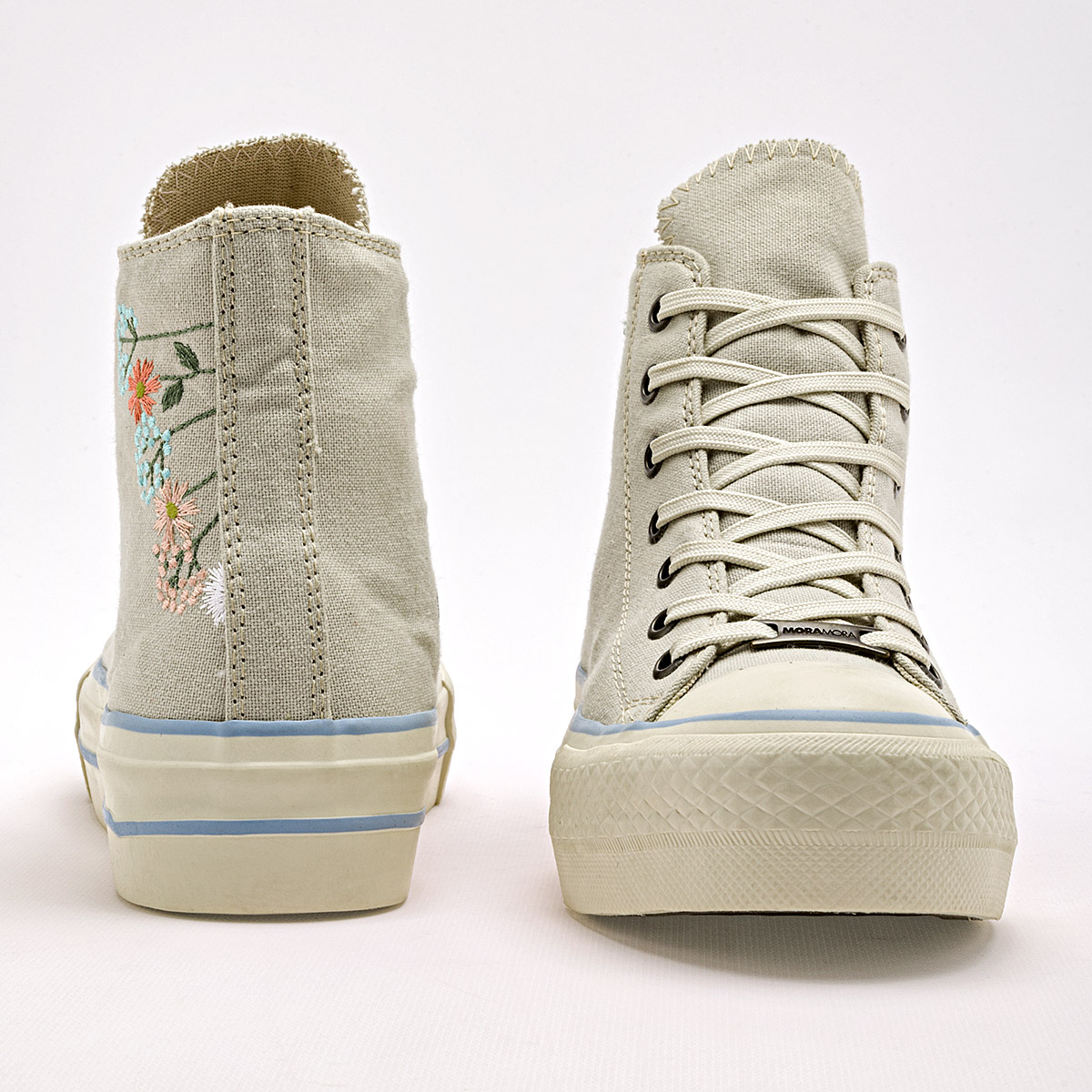 Foto 4 pulgar | Tenis Urbanos Moramora Beige para Mujer