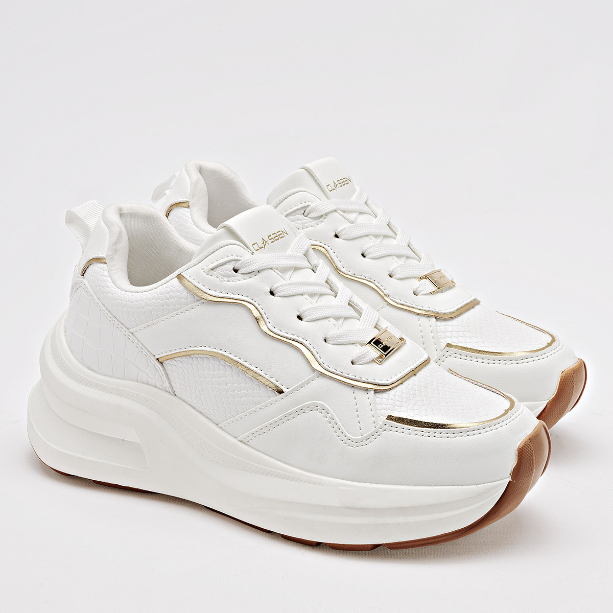 Foto 3 pulgar | Tenis Urbanos Clasben Blancos para Mujer