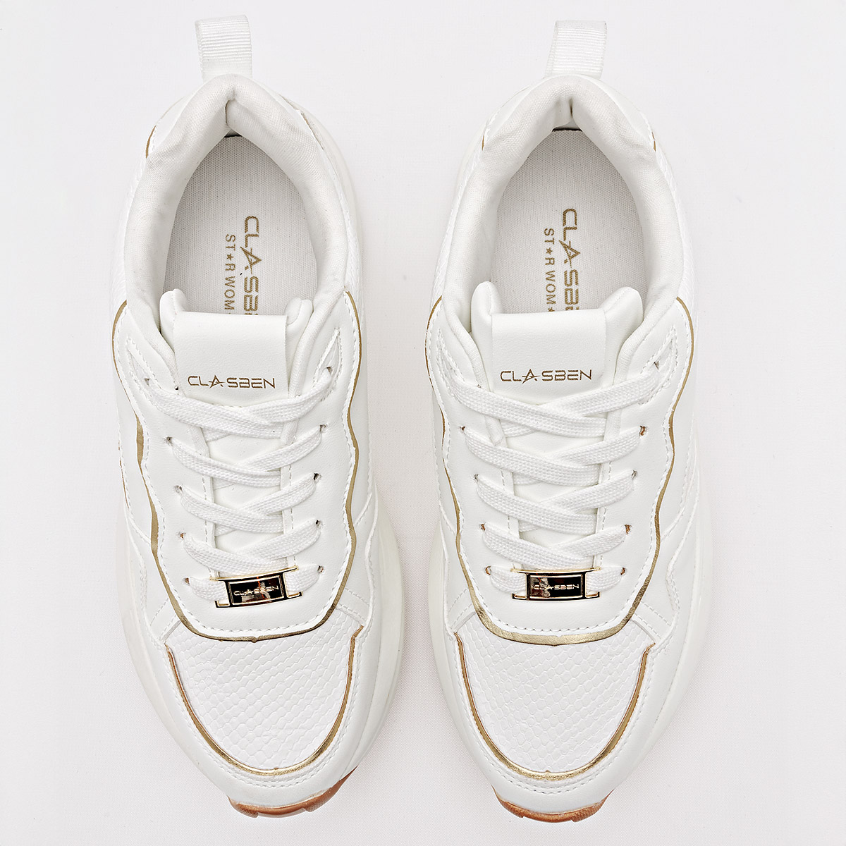 Foto 4 pulgar | Tenis Urbanos Clasben Blancos para Mujer