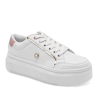 Foto 1 | Tenis Urbanos Moramora Blancos para Mujer