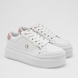 Foto 2 | Tenis Urbanos Moramora Blancos para Mujer