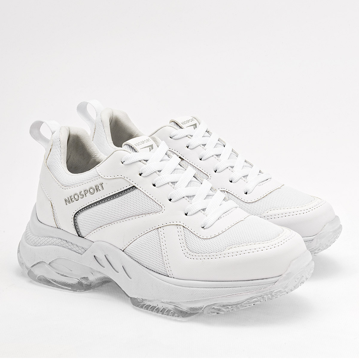 Foto 3 pulgar | Tenis Deportivos Neosport Blancos para Mujer