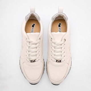 Foto 3 | Ferrioni Tenis Urbano Para Mujer Blanco Plata
