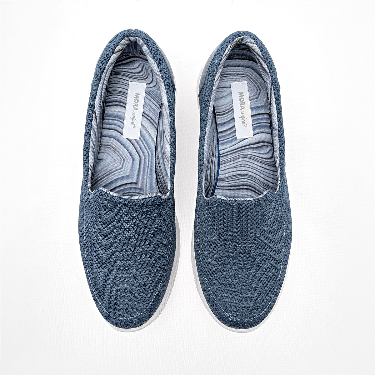 Foto 4 pulgar | Zapatos Confort Mora Azules Urbano para Mujer
