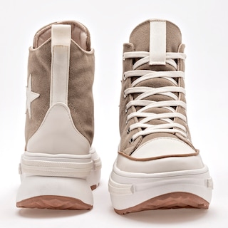 Foto 3 | Tenis Urbanos Been Class Beige Late para Mujer