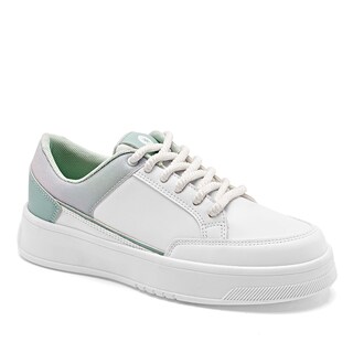 Foto 1 | Moramora Tenis Urbano Para Mujer Blanco Verde