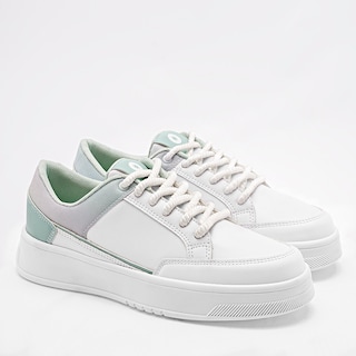 Foto 2 | Moramora Tenis Urbano Para Mujer Blanco Verde