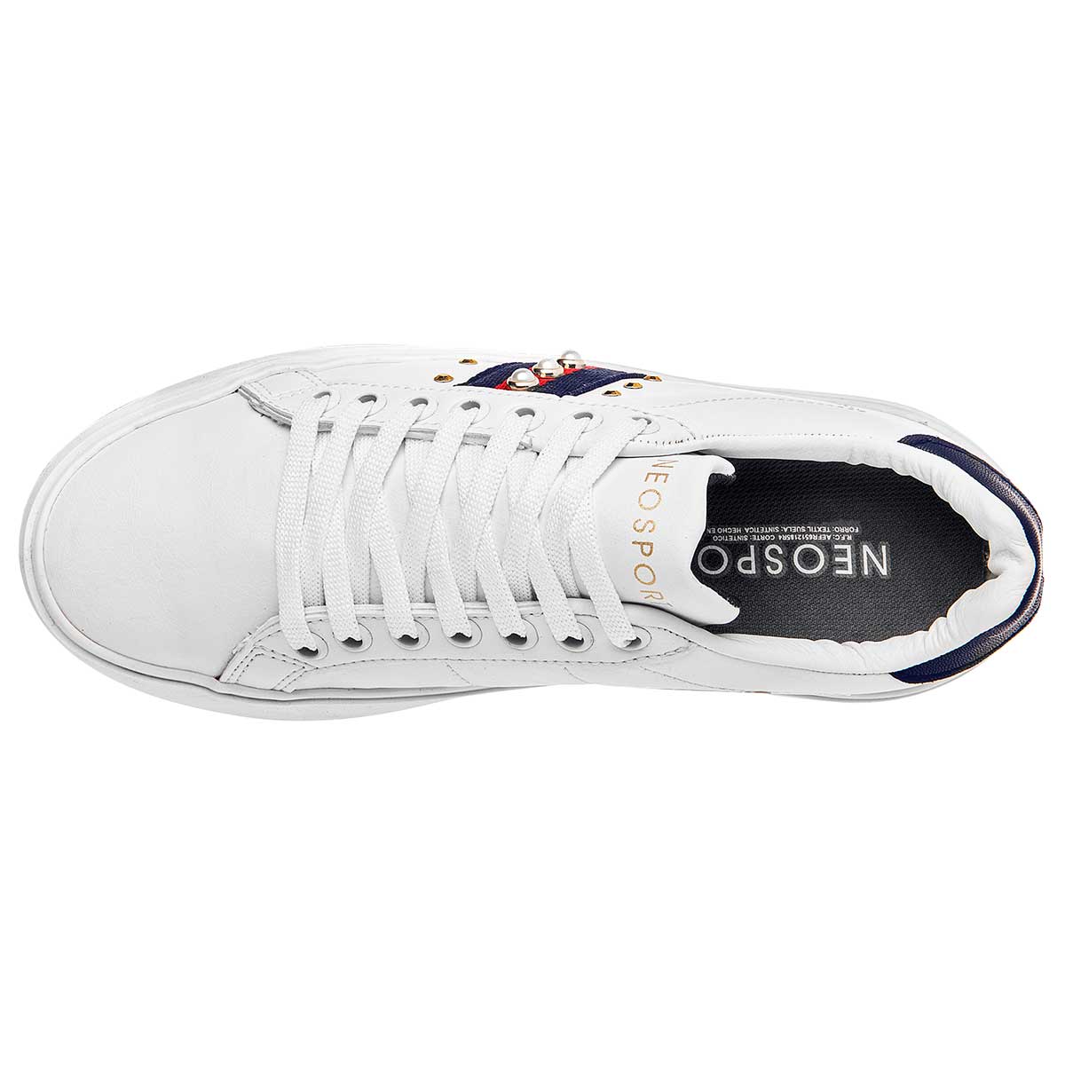 Foto 3 pulgar | Tenis Urbanos Neosport Blancos para Mujer