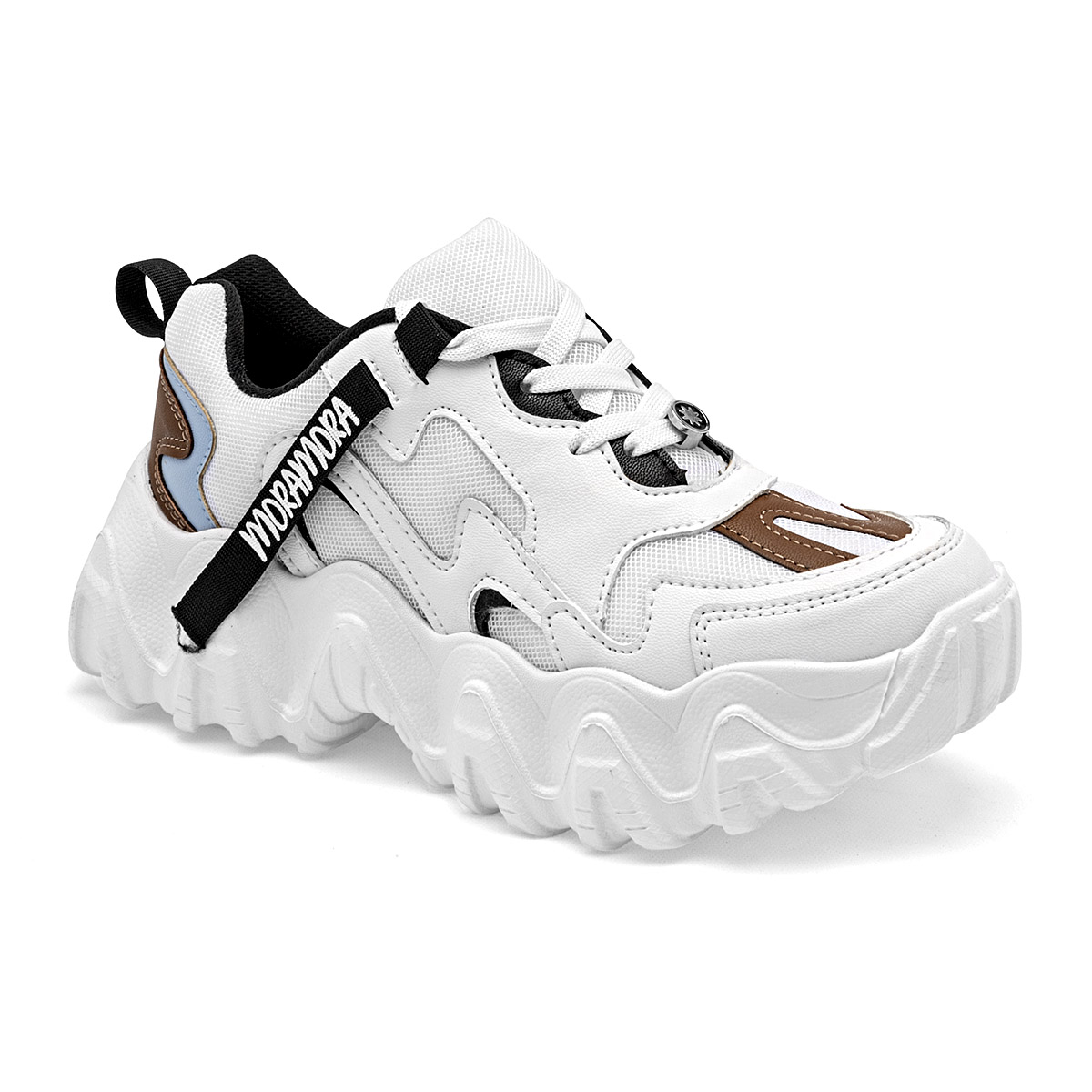 Foto 2 pulgar | Tenis Urbanos Moramora Blancos para Mujer