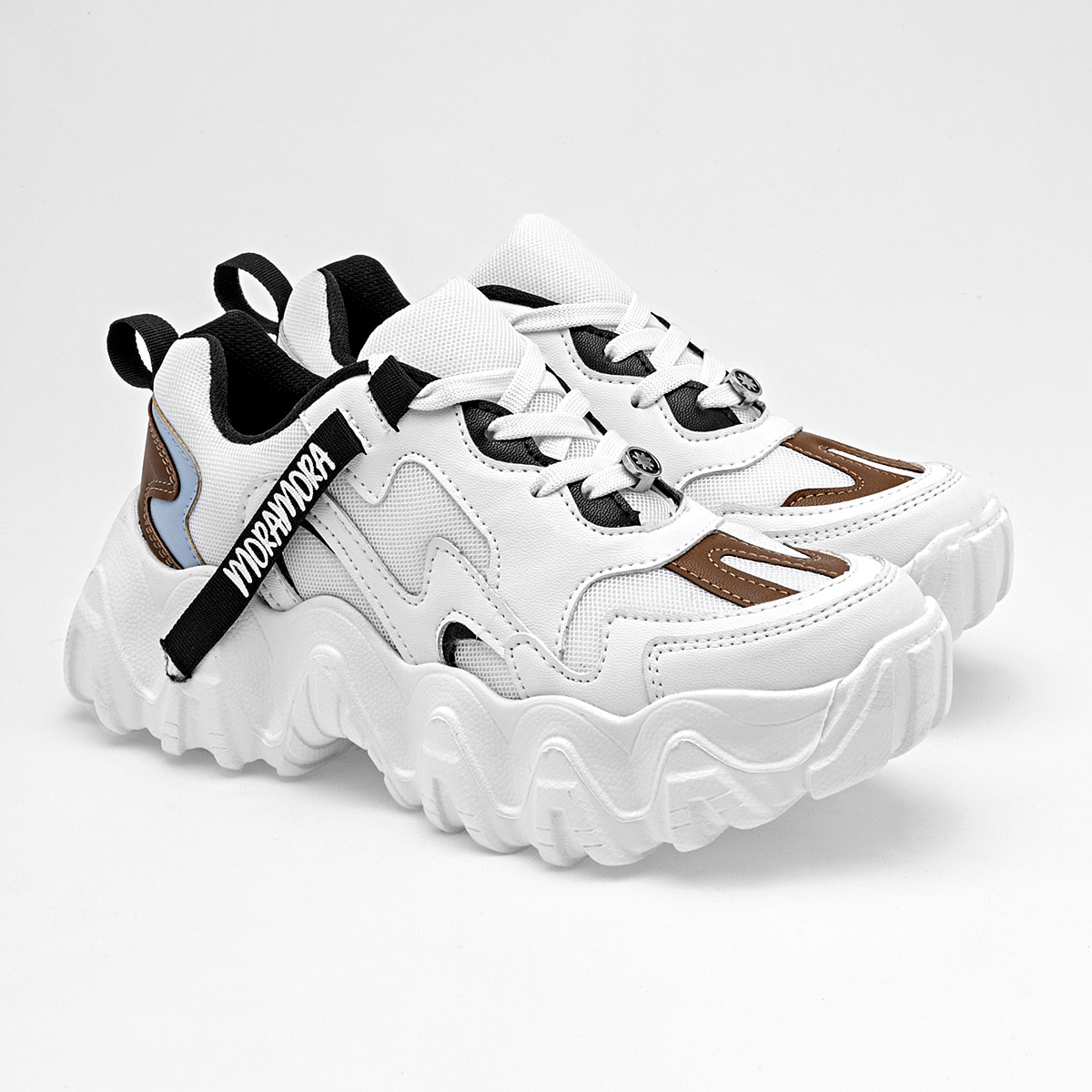 Foto 3 pulgar | Tenis Urbanos Moramora Blancos para Mujer