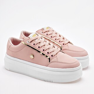 Foto 2 | Moramora Tenis Urbano Para Mujer Rosa