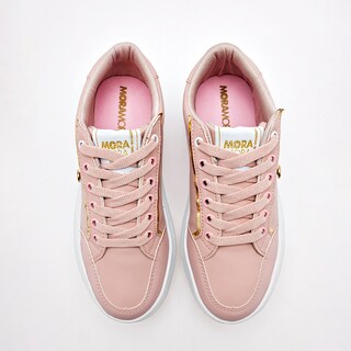 Foto 3 | Moramora Tenis Urbano Para Mujer Rosa
