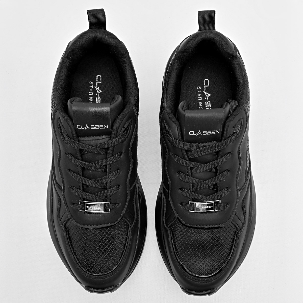 Foto 4 pulgar | Tenis Urbanos Clasben Negros para Mujer