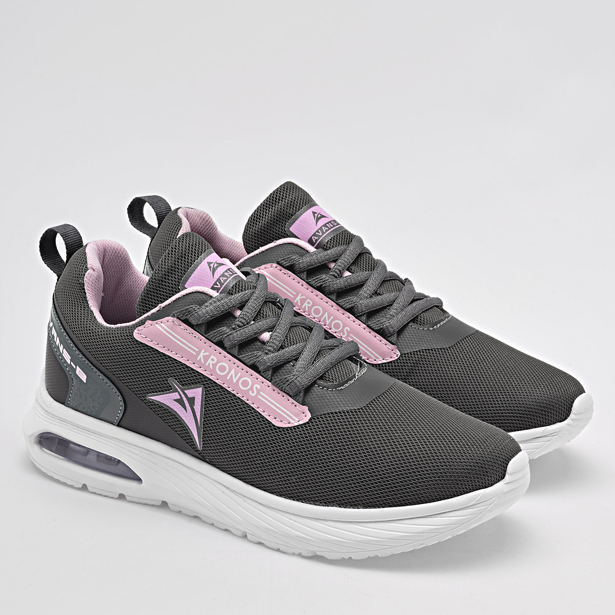 Foto 2 | Avans-b Tenis Urbano Para Mujer Gris Rosa