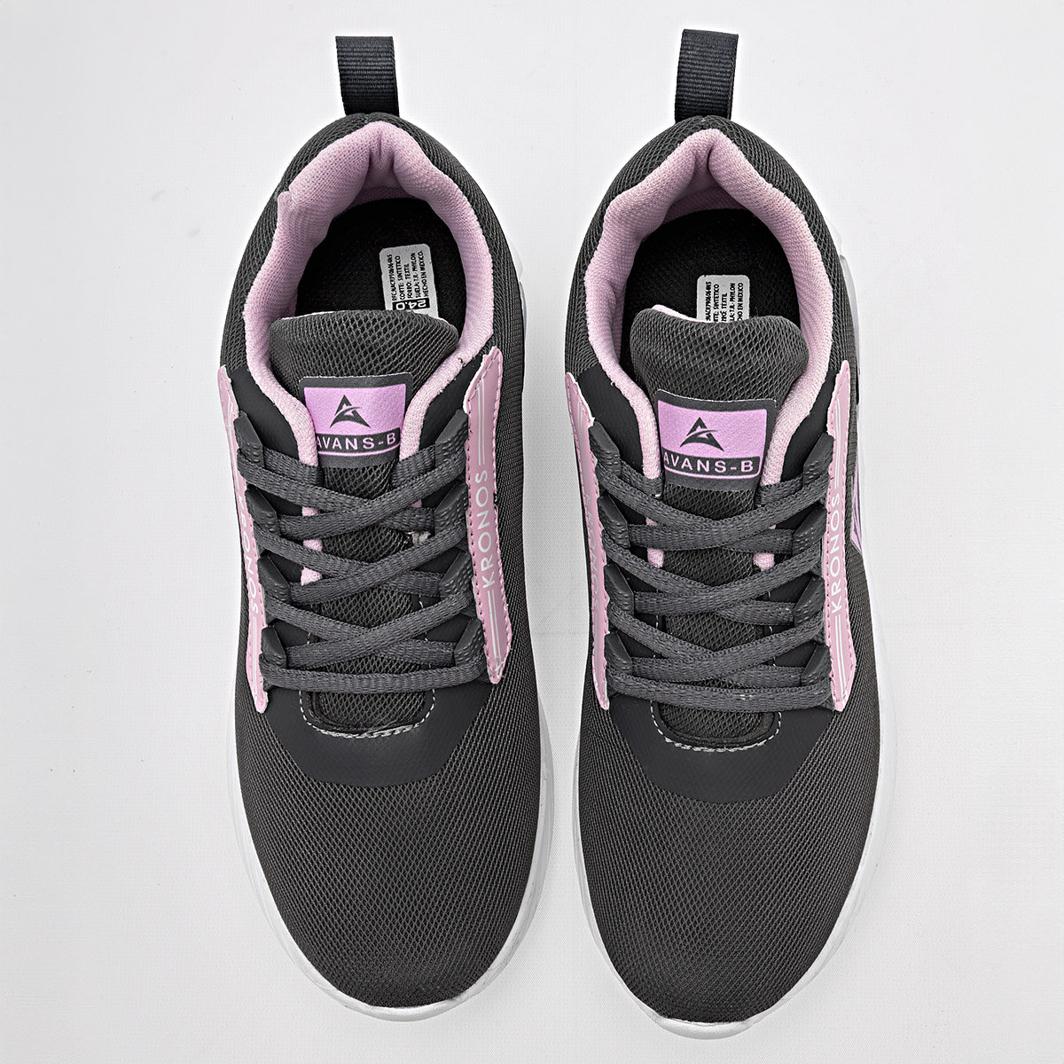 Foto 3 | Avans-b Tenis Urbano Para Mujer Gris Rosa