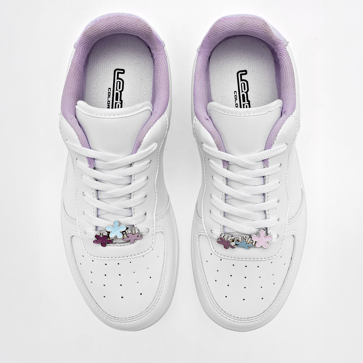 Foto 4 pulgar | Tenis Urbanos Leds Blancos para Mujer