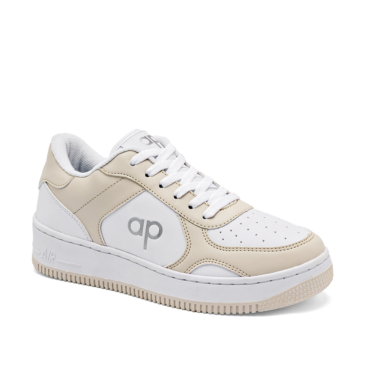 Foto 1 | Apoort Tenis Urbano Para Mujer Blanco Beige