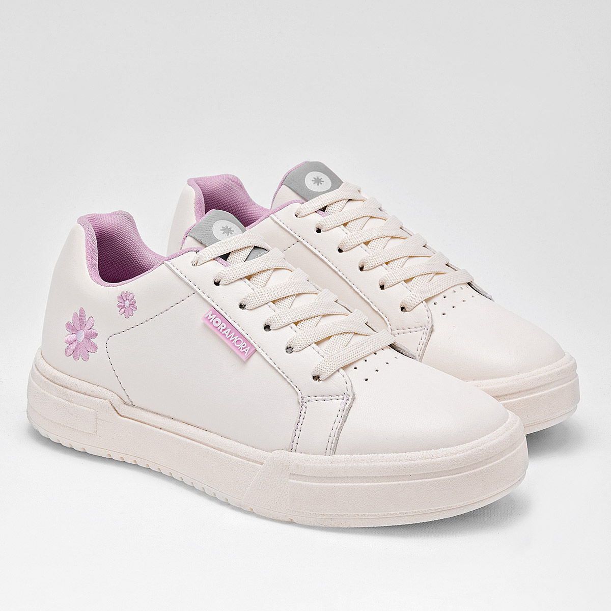 Foto 3 pulgar | Tenis Urbanos Moramora Latte para Mujer