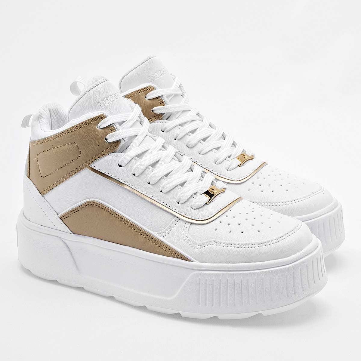 Foto 3 pulgar | Tenis Urbanos Moramora Blancos para Mujer