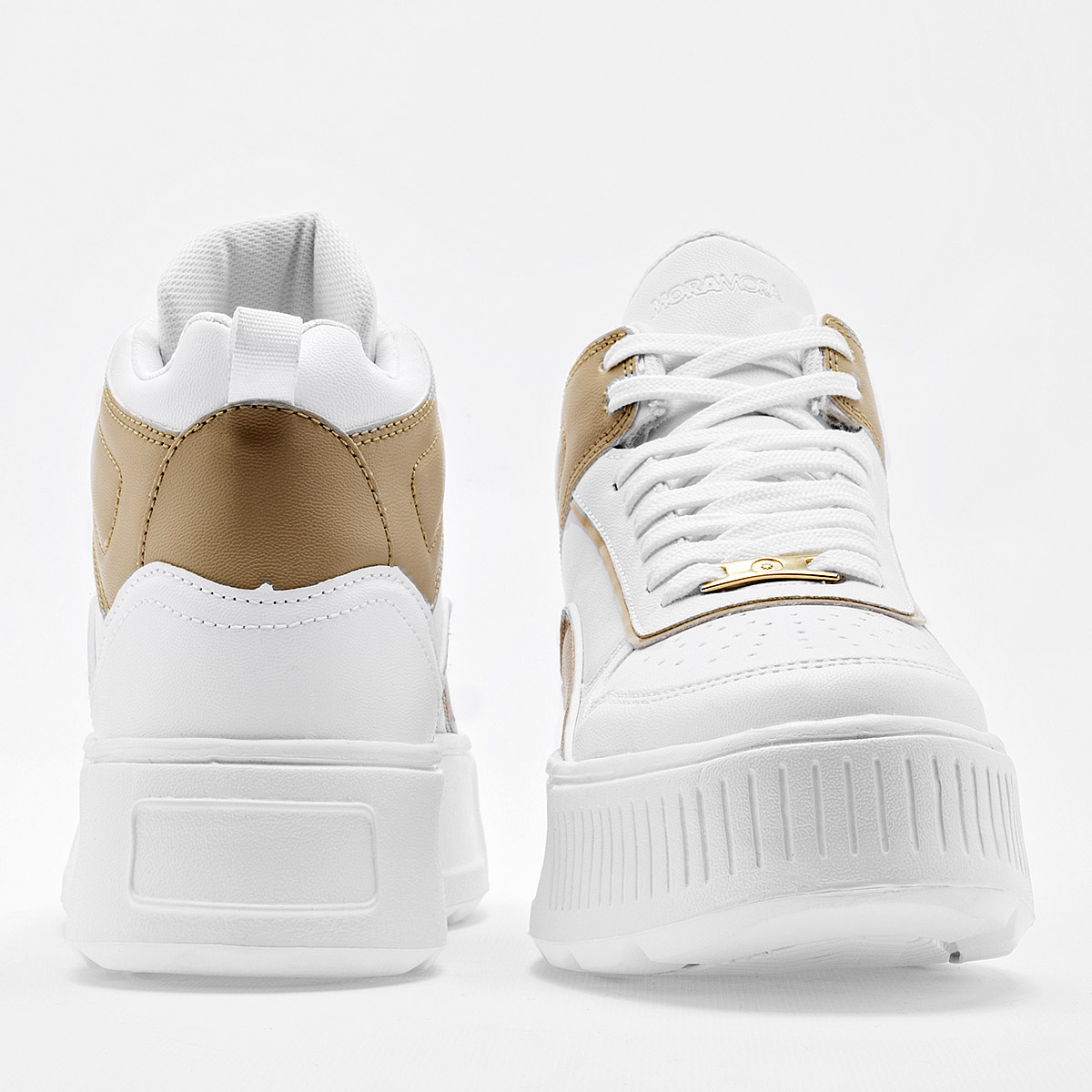 Foto 4 pulgar | Tenis Urbanos Moramora Blancos para Mujer