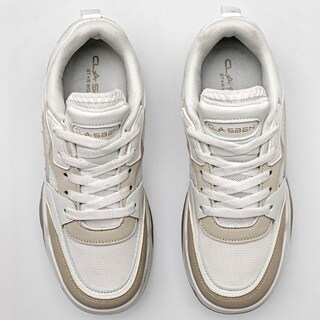 Foto 3 | Tenis Urbanos Clasben Beige para Mujer