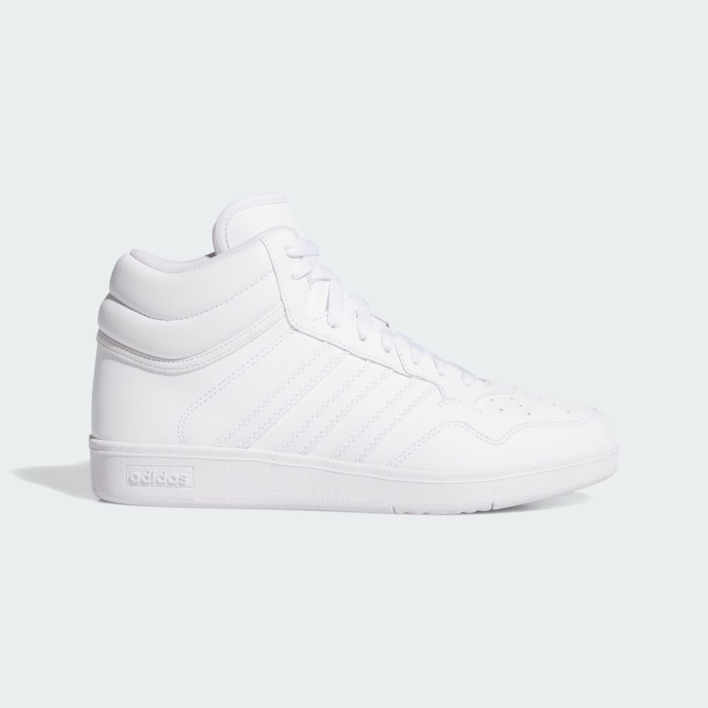 Foto 3 pulgar | Hoops 4.0 Mid W Adidas Blanco Mujer
