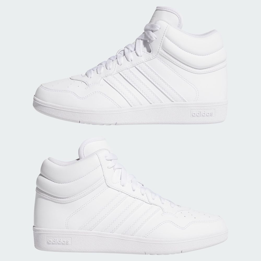 Foto 9 pulgar | Hoops 4.0 Mid W Adidas Blanco Mujer