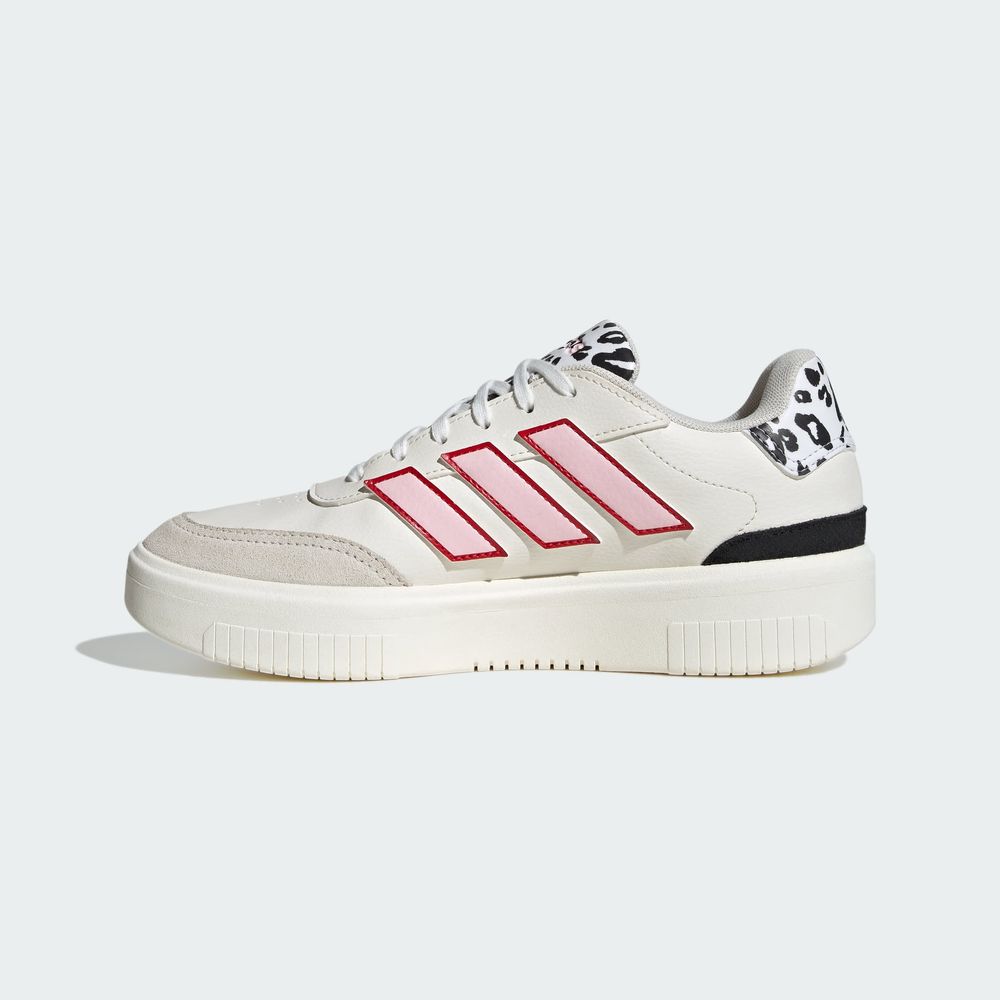 Foto 4 pulgar | Tenis Courtblock Bold Adidas Blancos para Mujer