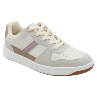 Foto 1 | Tenis Con Cordones Exterior Piel Vegana Color Late Para Mujer De Rbcollection