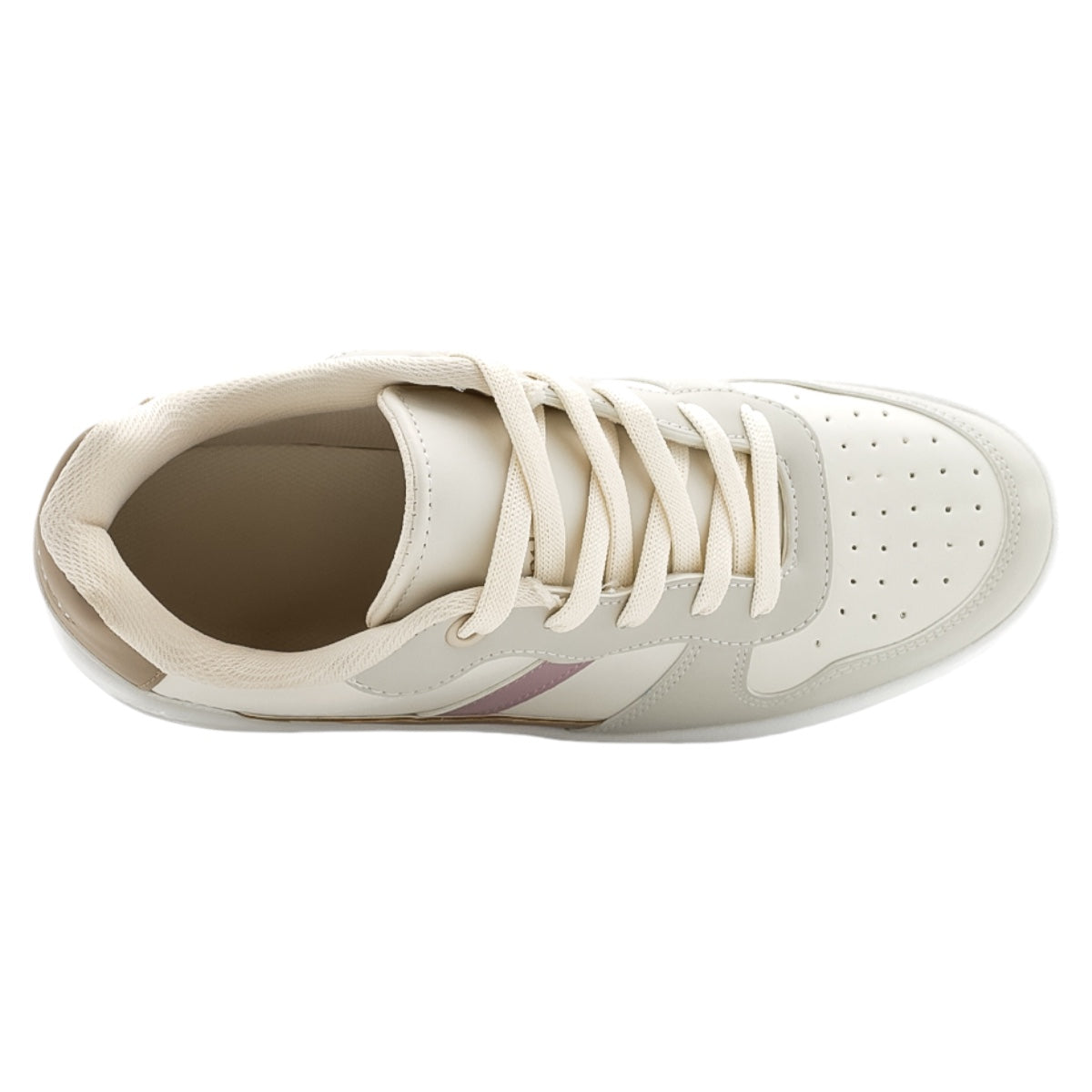 Foto 5 pulgar | Tenis Con Cordones Exterior Piel Vegana Color Late Para Mujer De Rbcollection