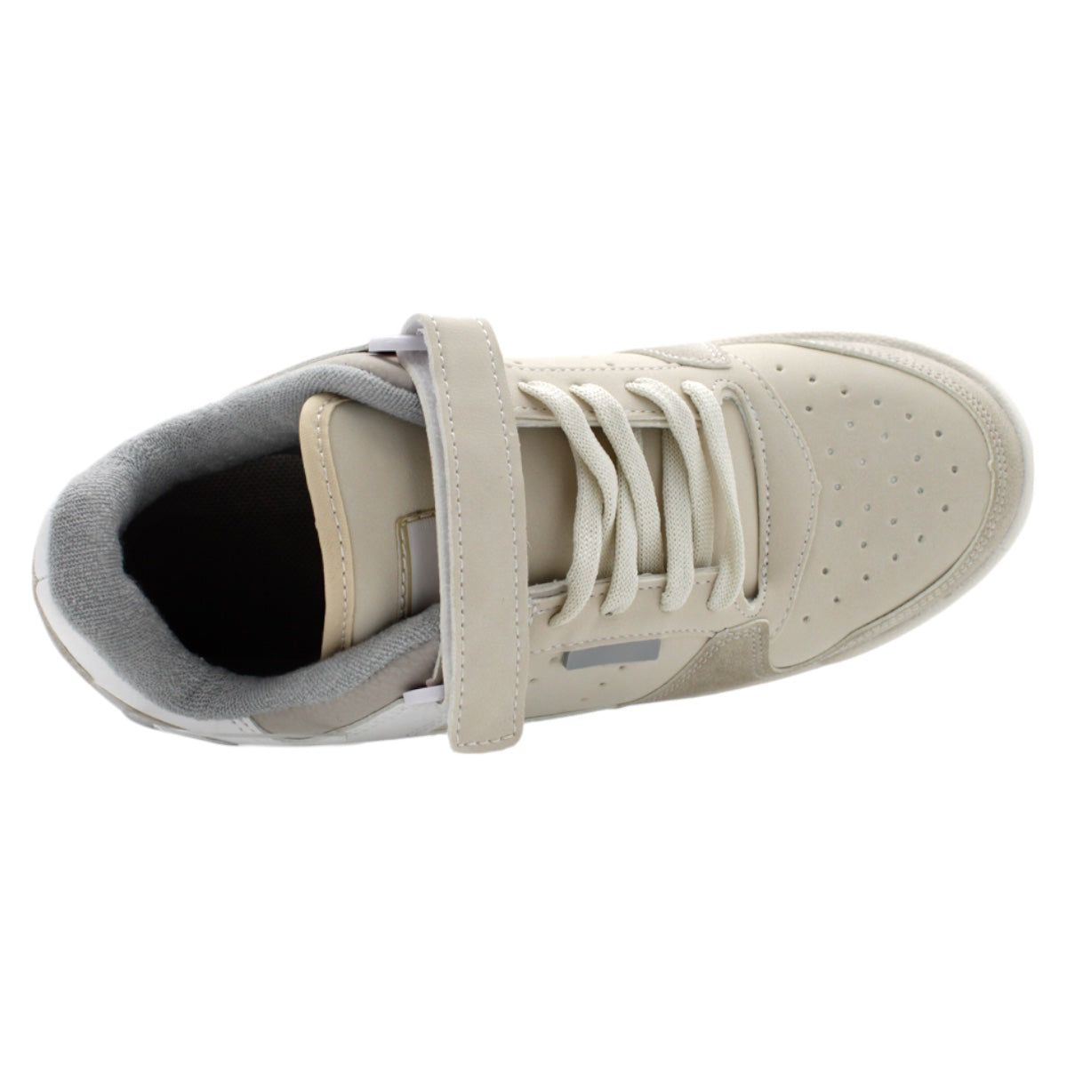 Foto 5 pulgar | Tenis Con Cordones Exterior Piel Vegana Color Late Para Mujer De Rbcollection