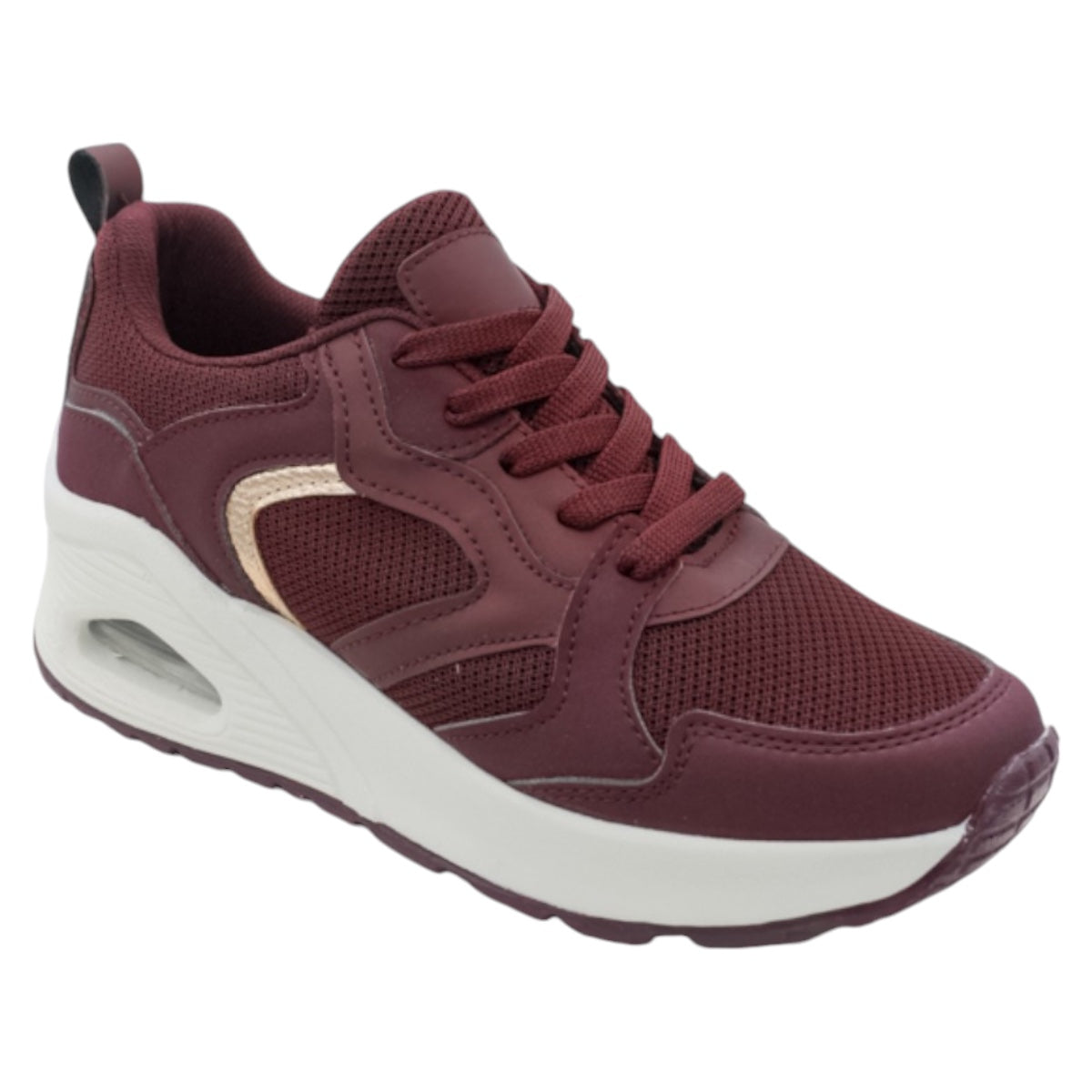 Foto 1 | Tenis Rbcollection Exterior Textil Vino Para Mujer