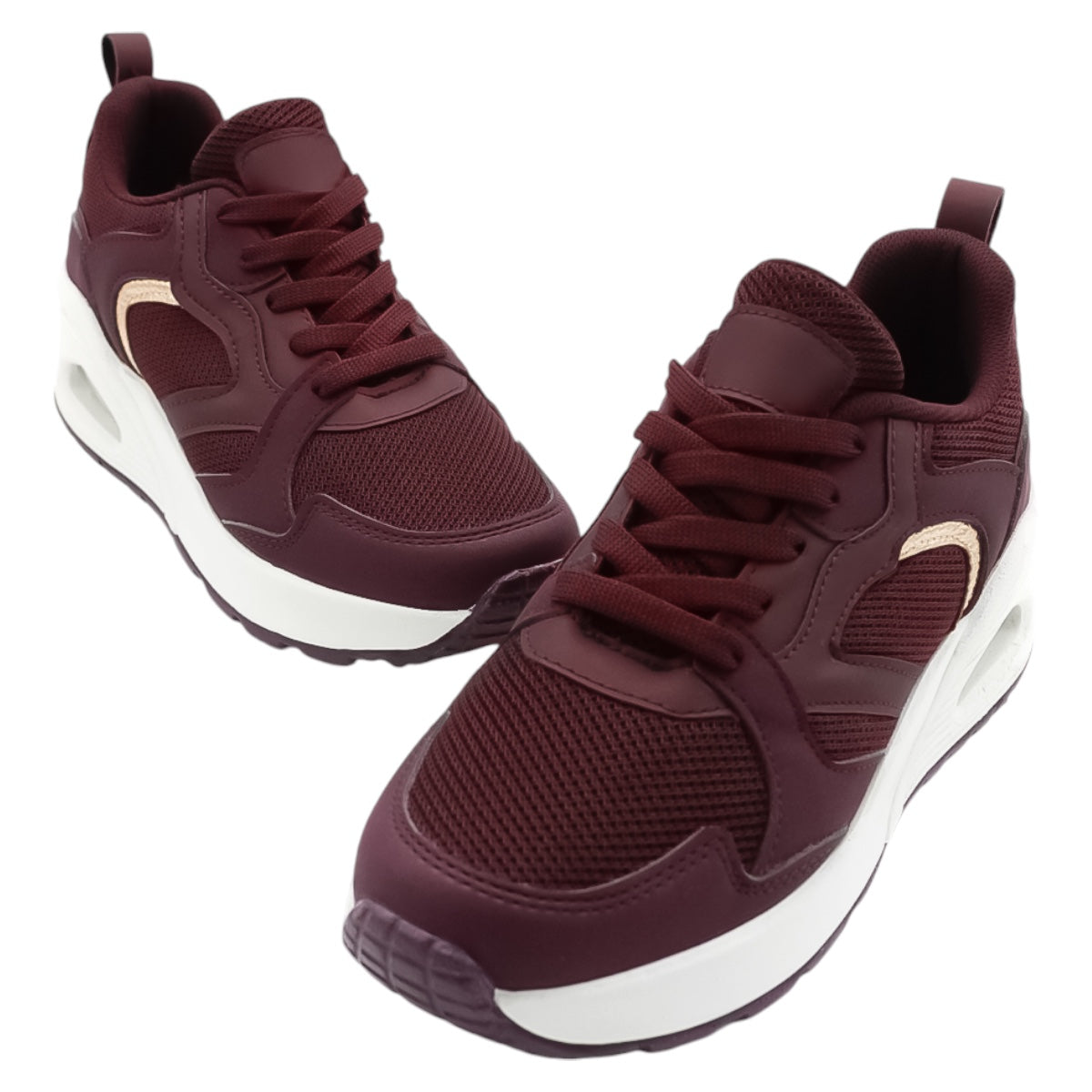 Foto 6 pulgar | Tenis Rbcollection Exterior Textil Vino Para Mujer