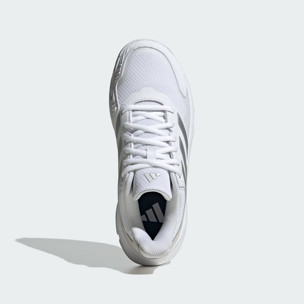 Foto 4 | Tenis Adidas Courtjam Control 3 Blanco para Mujer