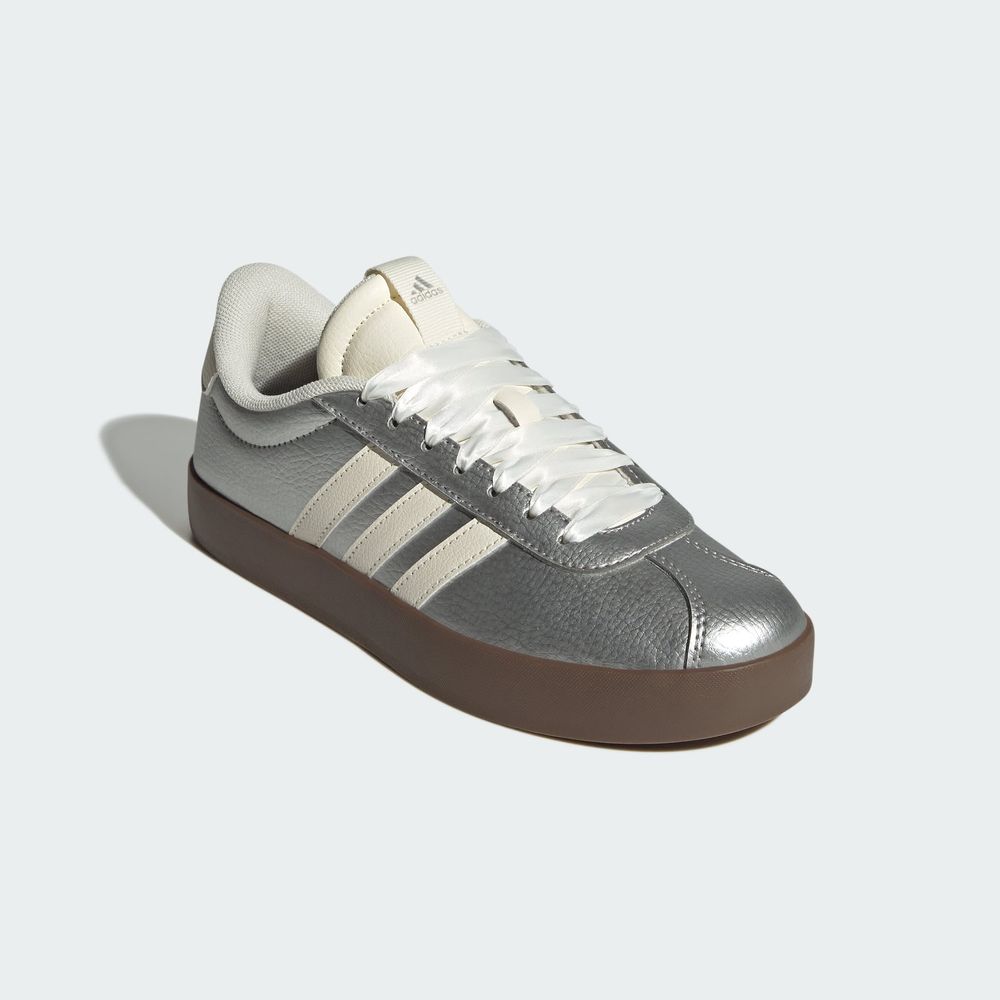 Foto 7 pulgar | Tenis Vl Court 3.0 Adidas Plata Mujer