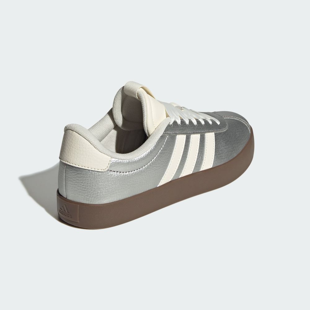 Foto 7 | Tenis Vl Court 3.0 Adidas Plata Mujer