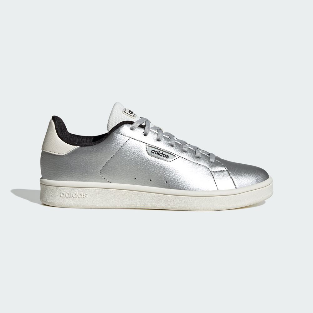 Foto 2 | Tenis Urban Court Adidas Plata Mujer
