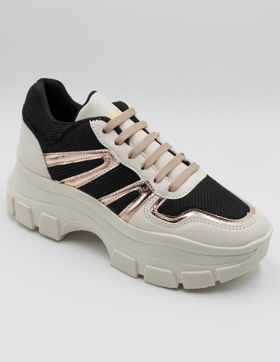 Foto 3 pulgar | Tenis Rbcollection Girly En Piel Vegana Beige