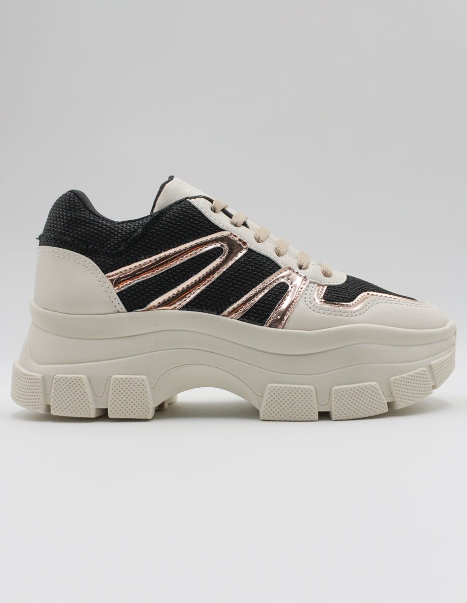 Foto 4 pulgar | Tenis Rbcollection Girly En Piel Vegana Beige