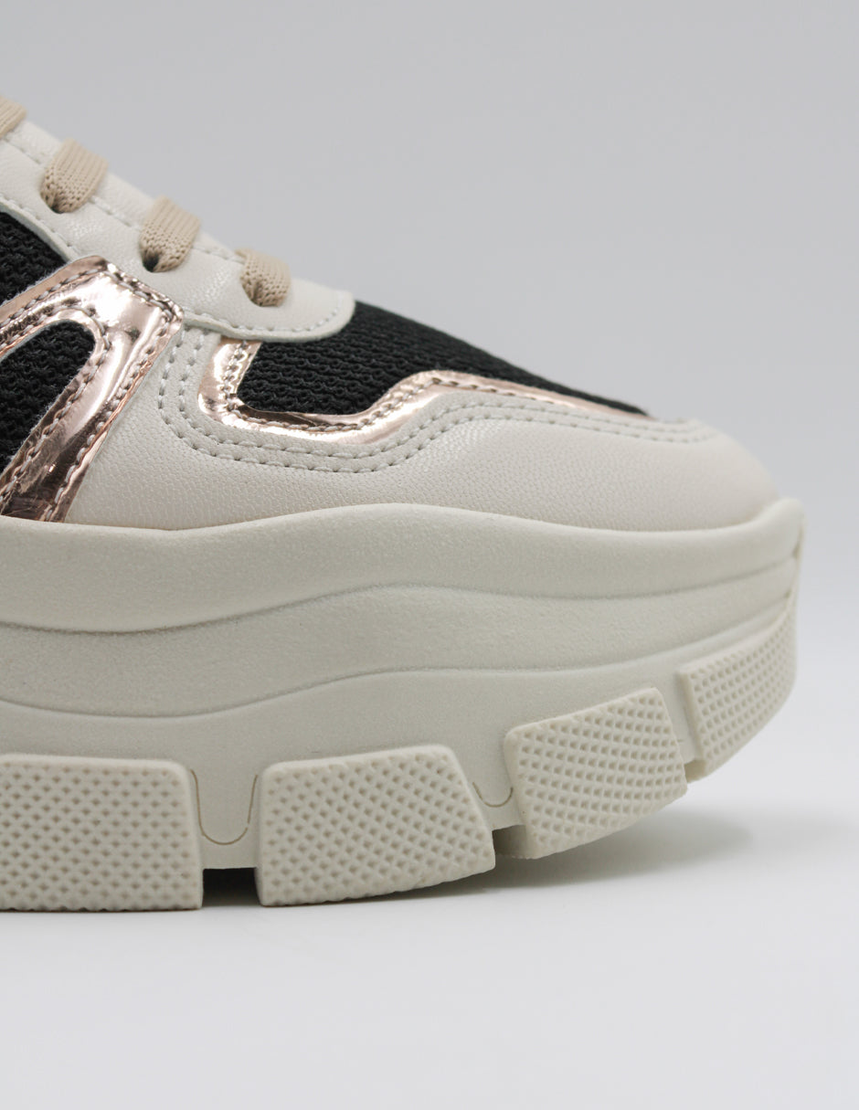 Foto 6 pulgar | Tenis Rbcollection Girly En Piel Vegana Beige