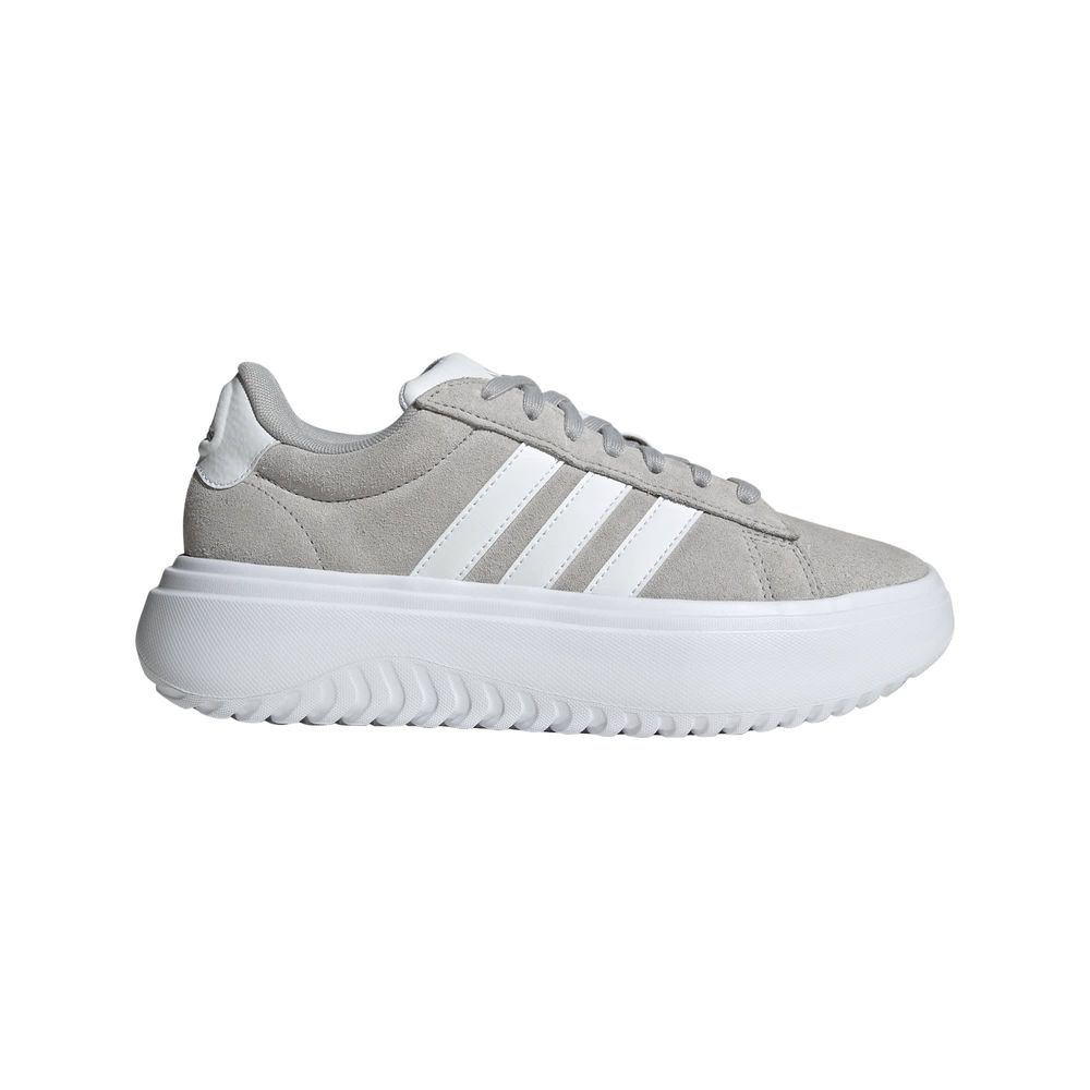 Foto 2 pulgar | Tenis Adidas Grand Court Platforma Adidas Gris Mujer