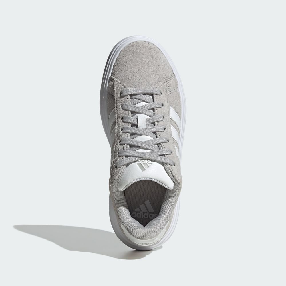 Foto 5 pulgar | Tenis Adidas Grand Court Platforma Adidas Gris Mujer