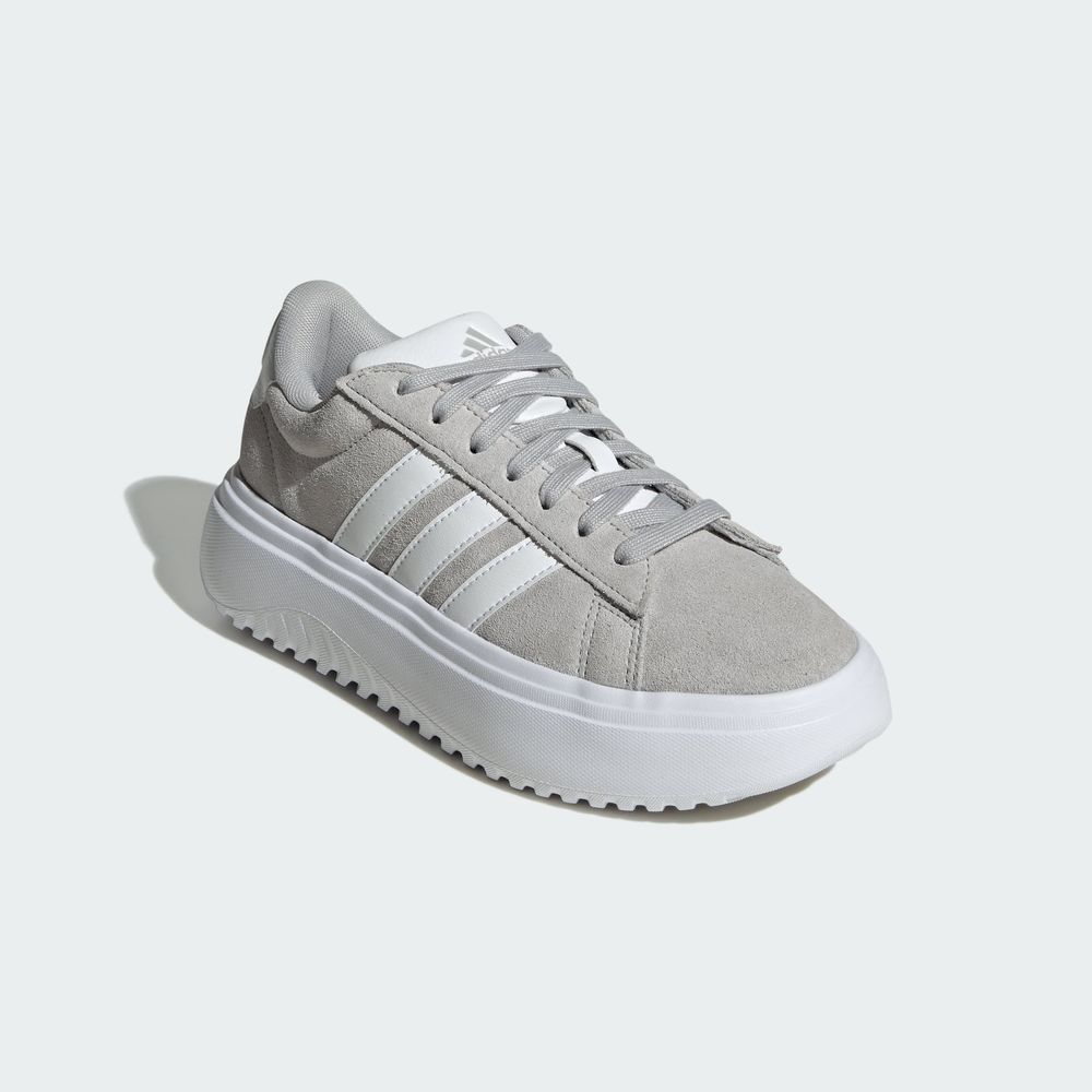 Foto 7 pulgar | Tenis Adidas Grand Court Platforma Adidas Gris Mujer
