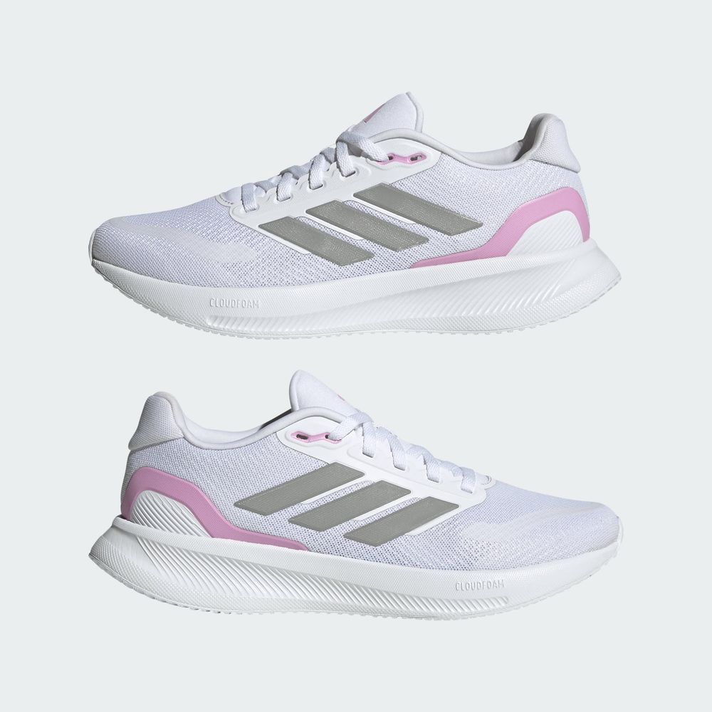 Foto 9 pulgar | Tenis De Running Runfalcon 5 Adidas Blanco Mujer