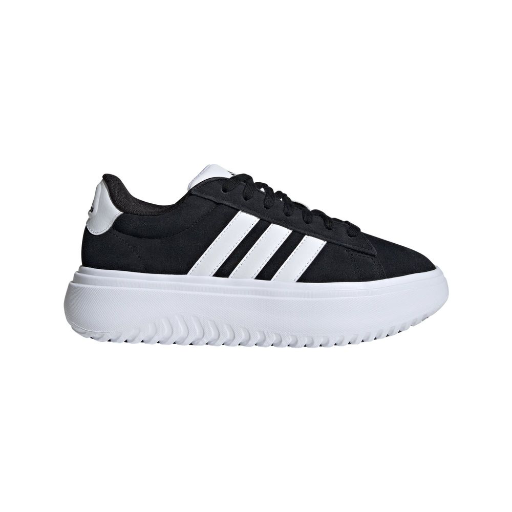 Foto 2 pulgar | Tenis Adidas Grand Court Platforma Adidas Negro Mujer