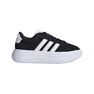 Foto 1 | Tenis Adidas Grand Court Platforma Adidas Negro Mujer