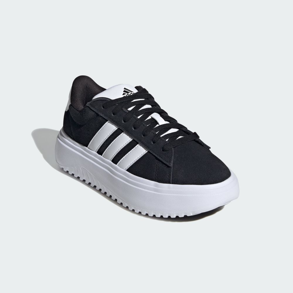 Foto 7 pulgar | Tenis Adidas Grand Court Platforma Adidas Negro Mujer
