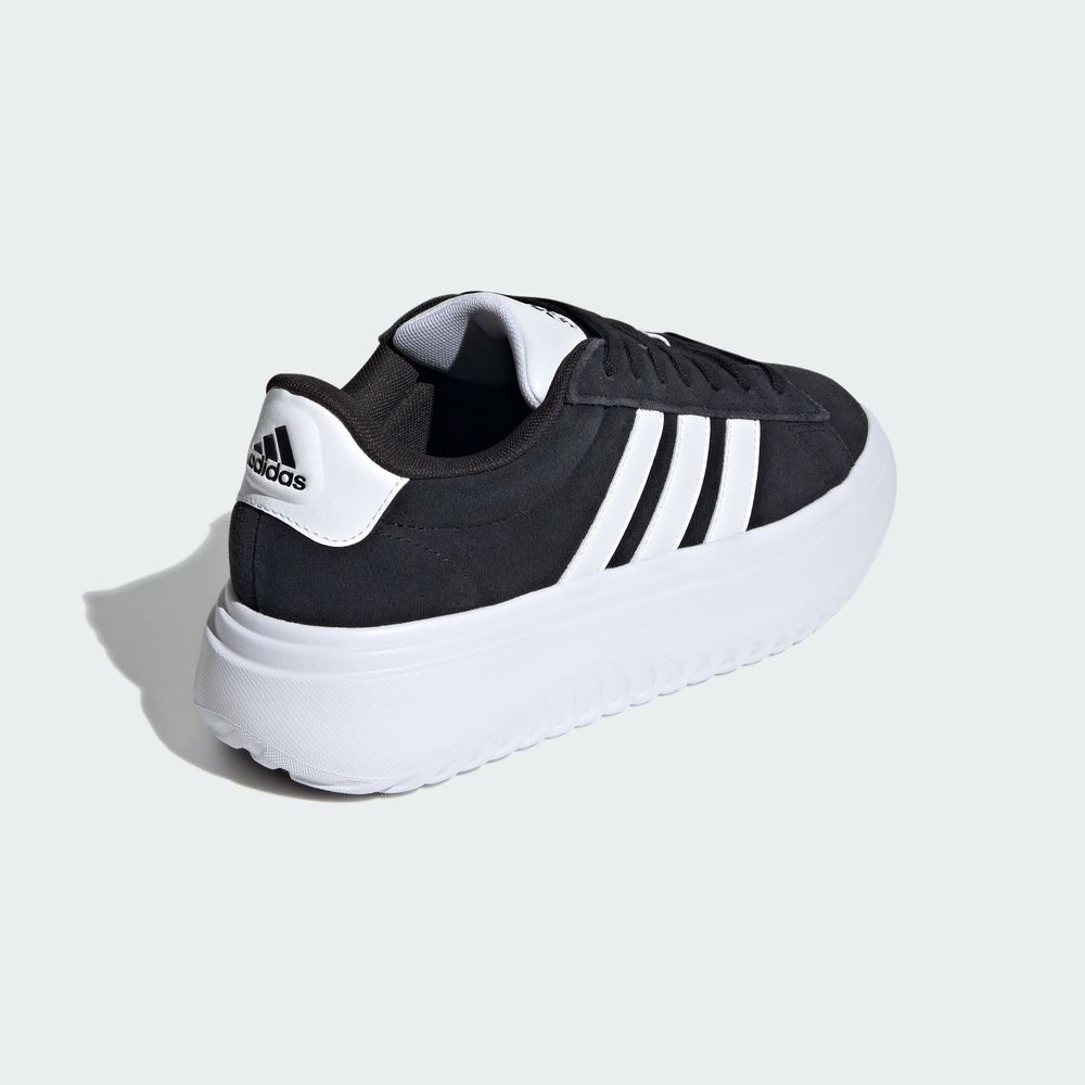 Foto 8 pulgar | Tenis Adidas Grand Court Platforma Adidas Negro Mujer