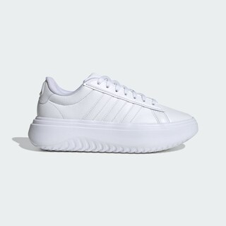 Foto 2 | Tenis Adidas Grand Court Platforma Adidas Blancos para Mujer