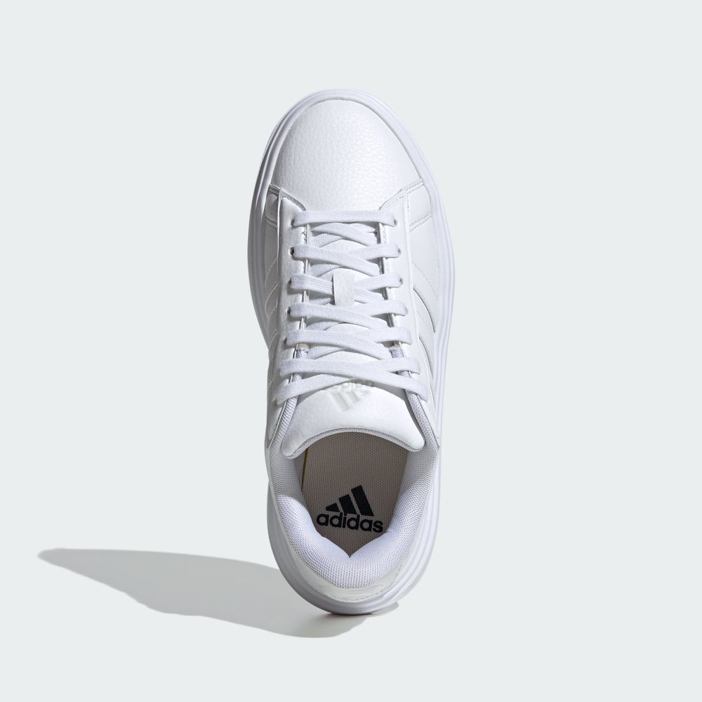 Foto 5 pulgar | Tenis Adidas Grand Court Platforma Adidas Blancos para Mujer